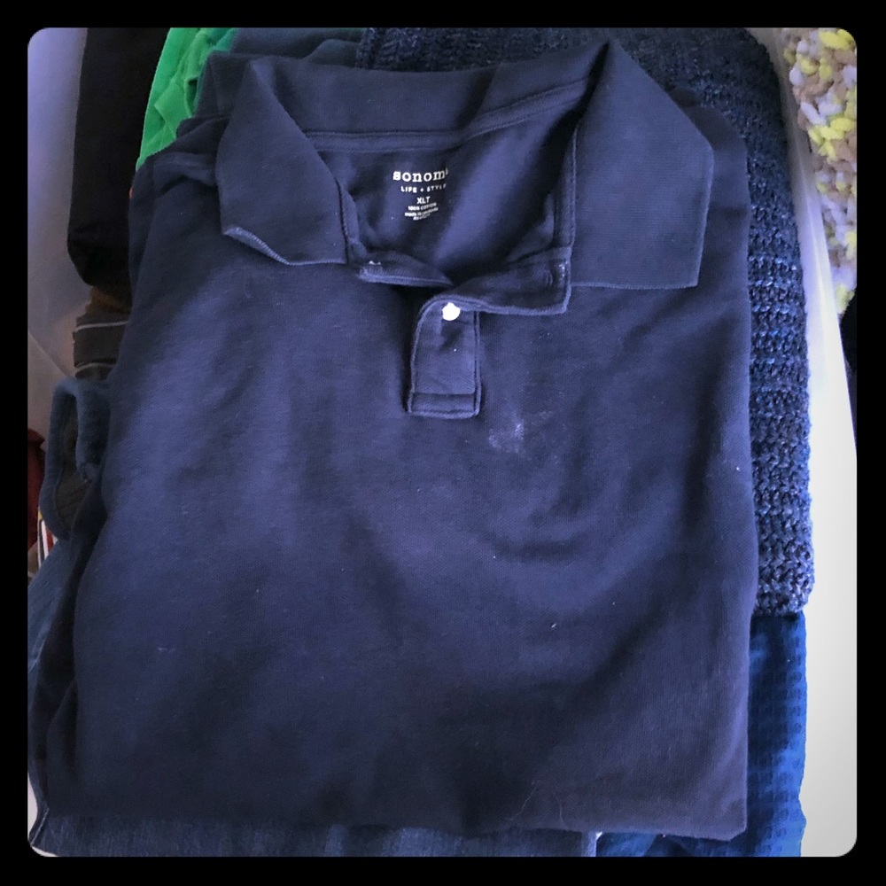 Navy polo t-shirt